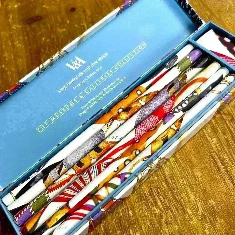 The Museums & Galleries Collection - Pencil Set - Printed Silk Shoes